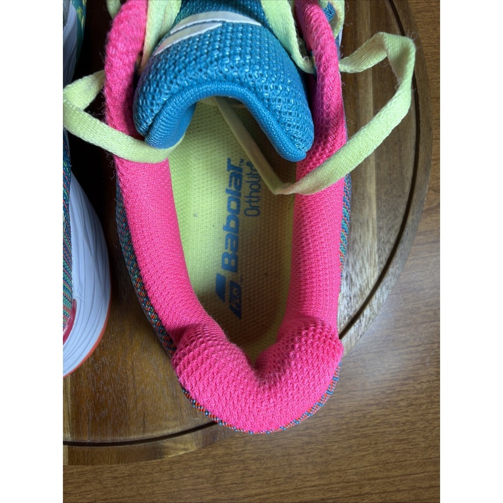 Babolat Jet Mach 2 Women Tennis Pickleball Shoes Blue Pink Michelin US 8 - Picture 16 of 16
